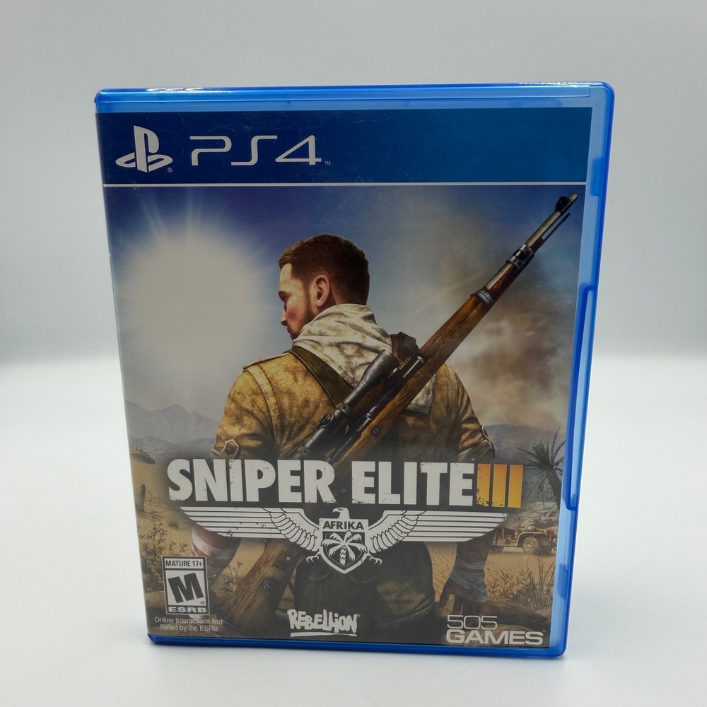 Sniper Elite III Sony PlayStation 4 PS4 2014 Game Disc & Case Tested